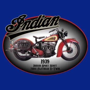 1939 Indian Sport Scout - AWDis College Hoodie Design