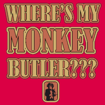 Monkey Butler - AWDis Sweatshirt Design